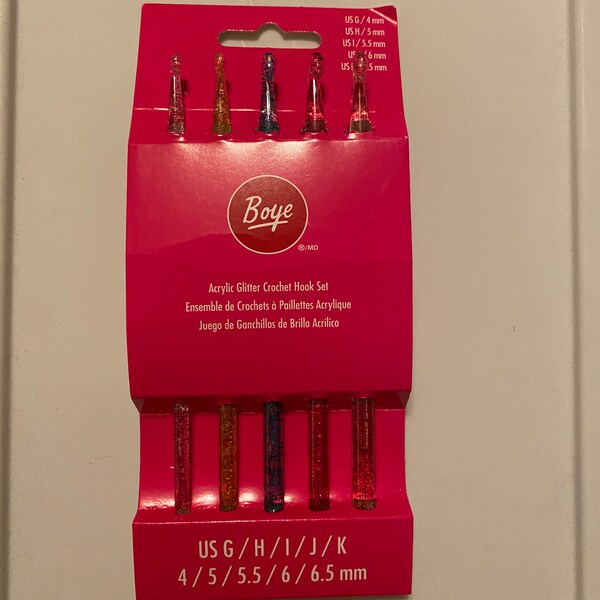 Glitter Crochet Hook Etsy