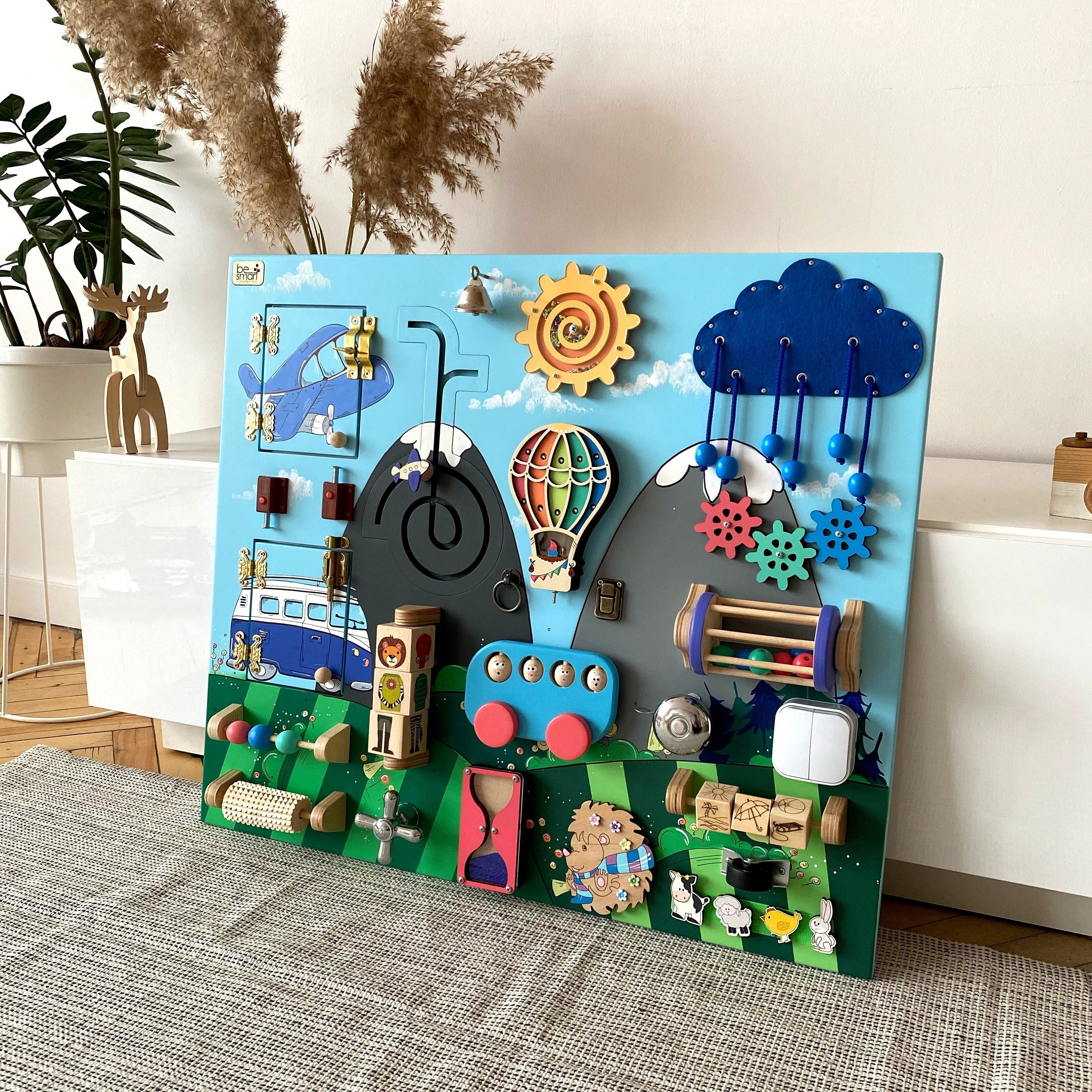 Toddler Busy Board: Peek-a-Boo Edition - Busy Toddler