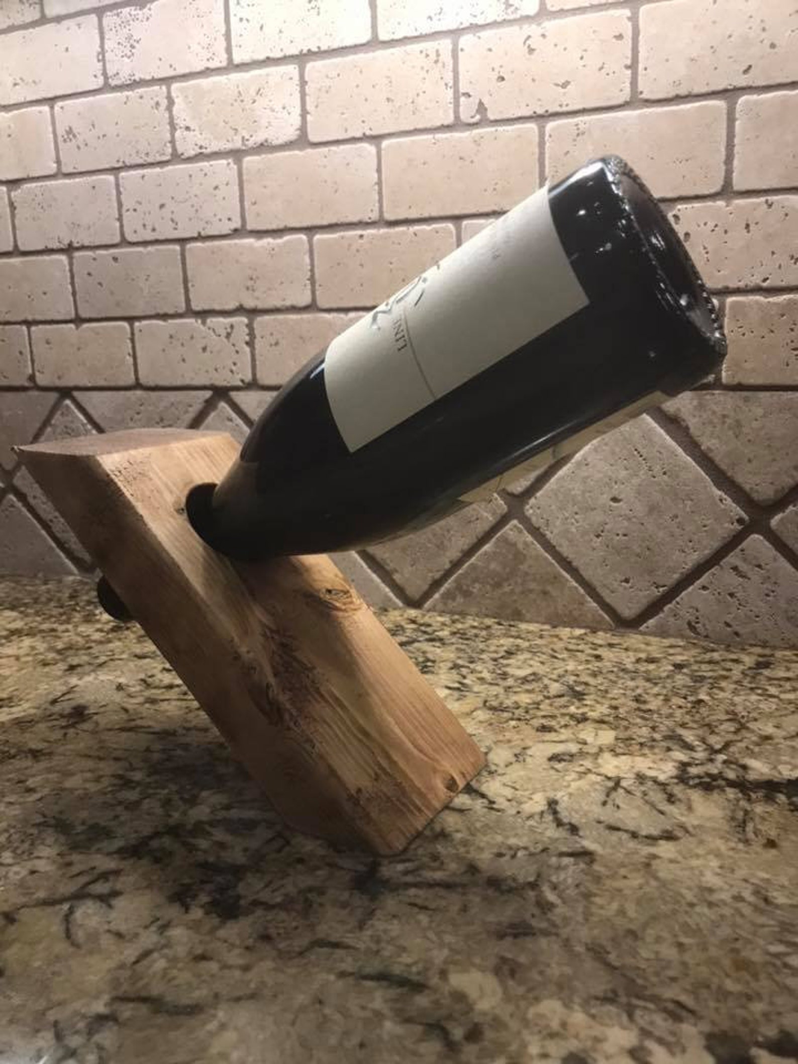 Floating Wine Bottle Holder Etsy