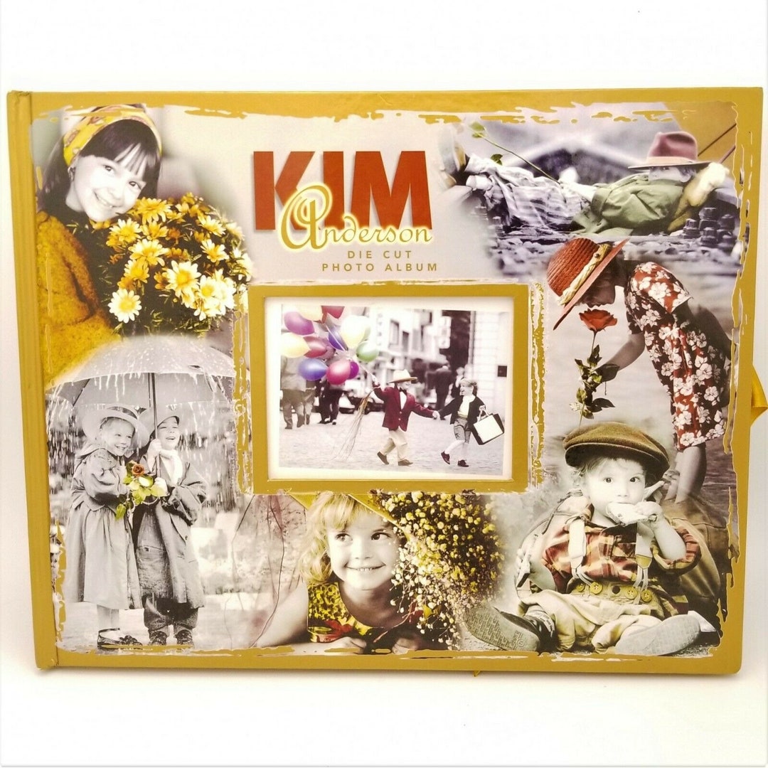 Kim Anderson Die Cut Photo Album Holds 30 Photos Vintage 1999 Children Kids Etsy