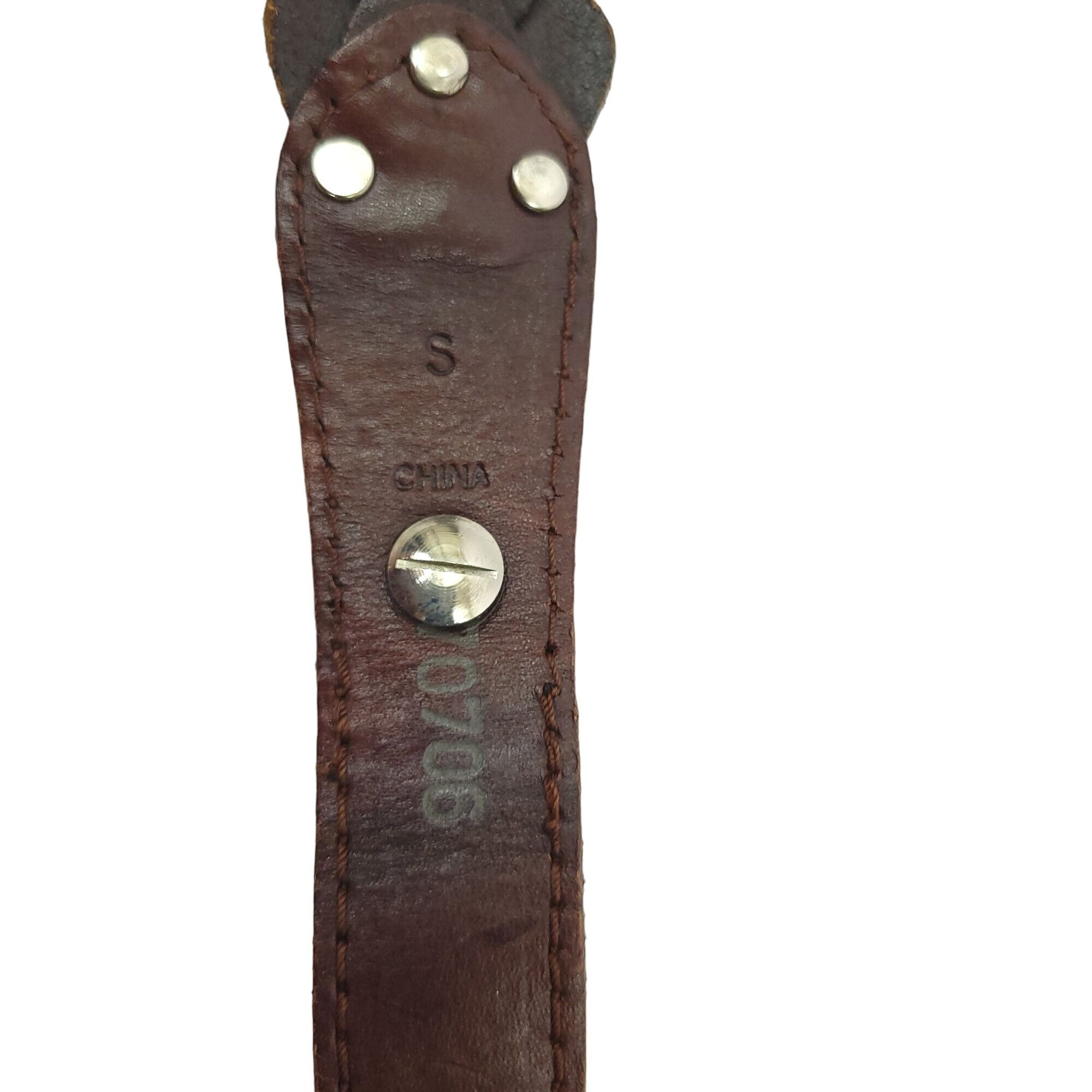 Vintage Taiwan R.O.C. Brown Braided Leather Belt sz Extra Large Retro Casual Taiwan Roc Leather - Etsy main image 2