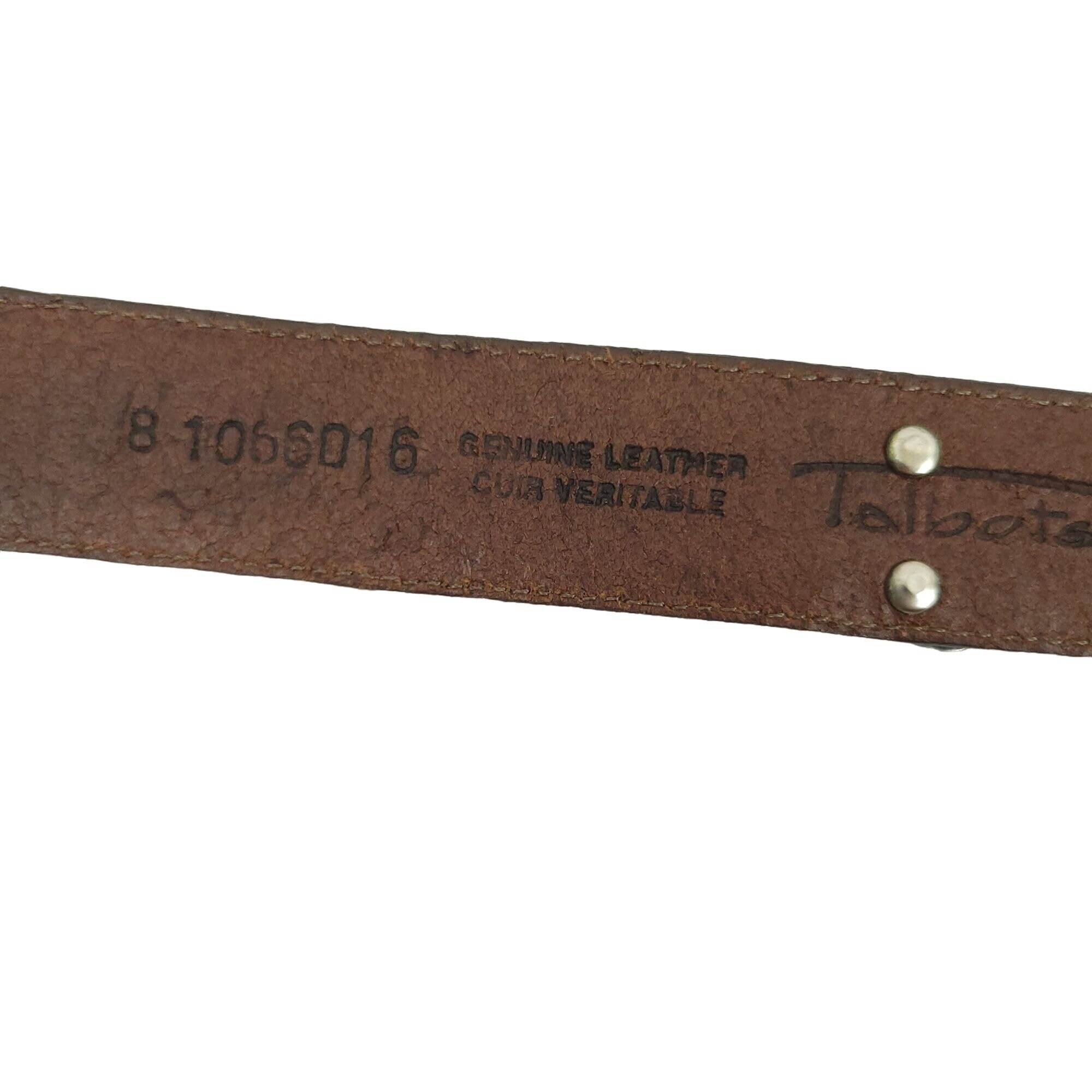 Talbots Womens Brown Leather Belt Vtg Size M Gardening Theme Charms Silver Tone Talbots Gardening Theme Belt Womens Brown Leather Vintage  main image 2