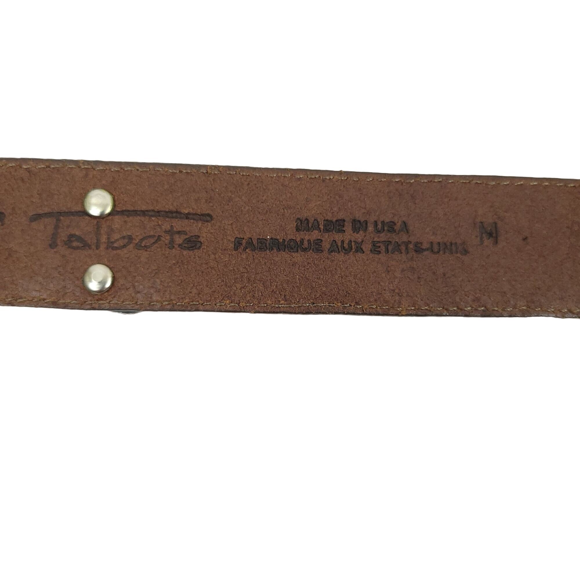 Vintage Brown Leather Gardening Theme Belt Silver Hardware Charms Size M USA Leather Silver Vintage Belts for sale | eBay main image 3