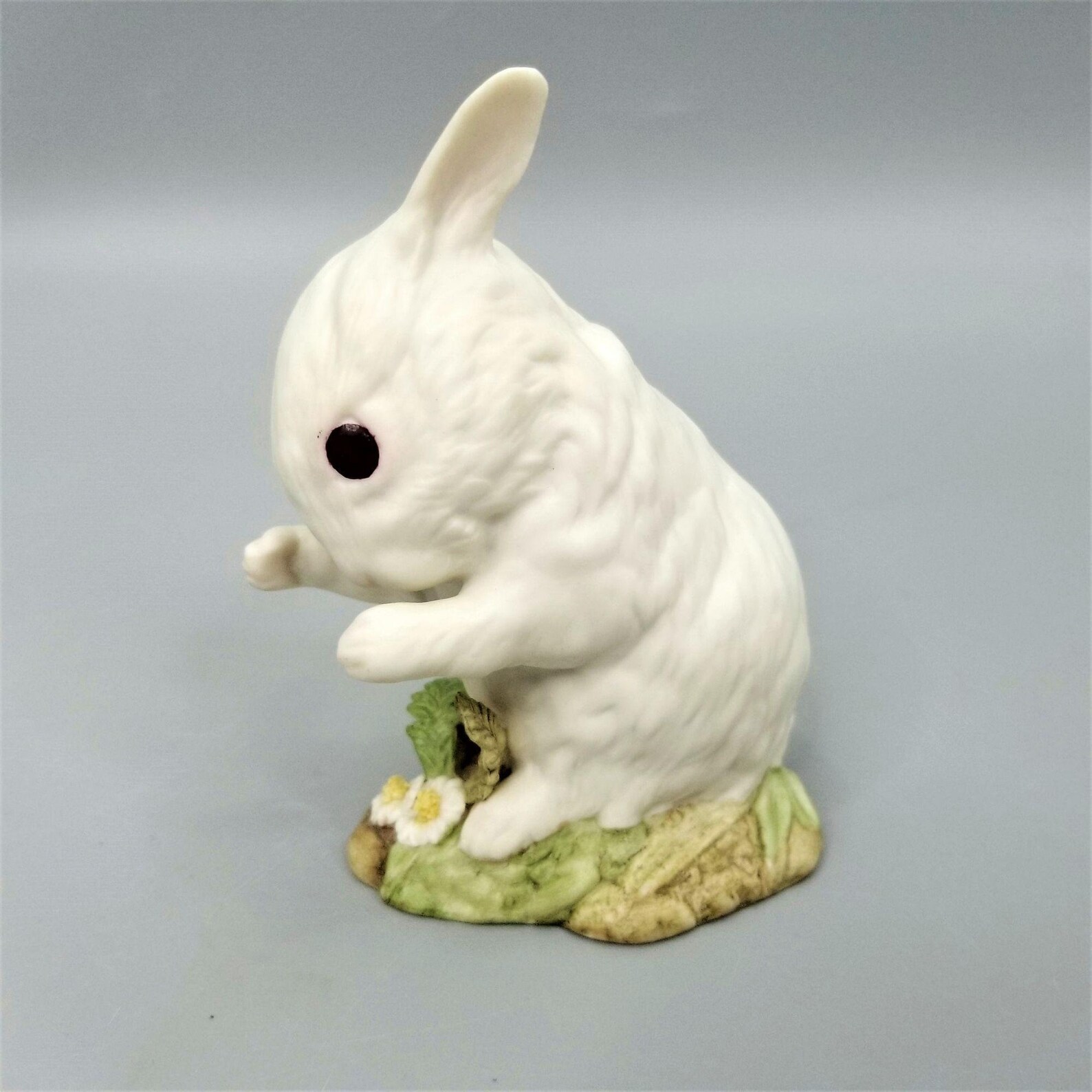 Vintage Cybis Porcelain Bunny Rabbit Figurine Flowers Etsy