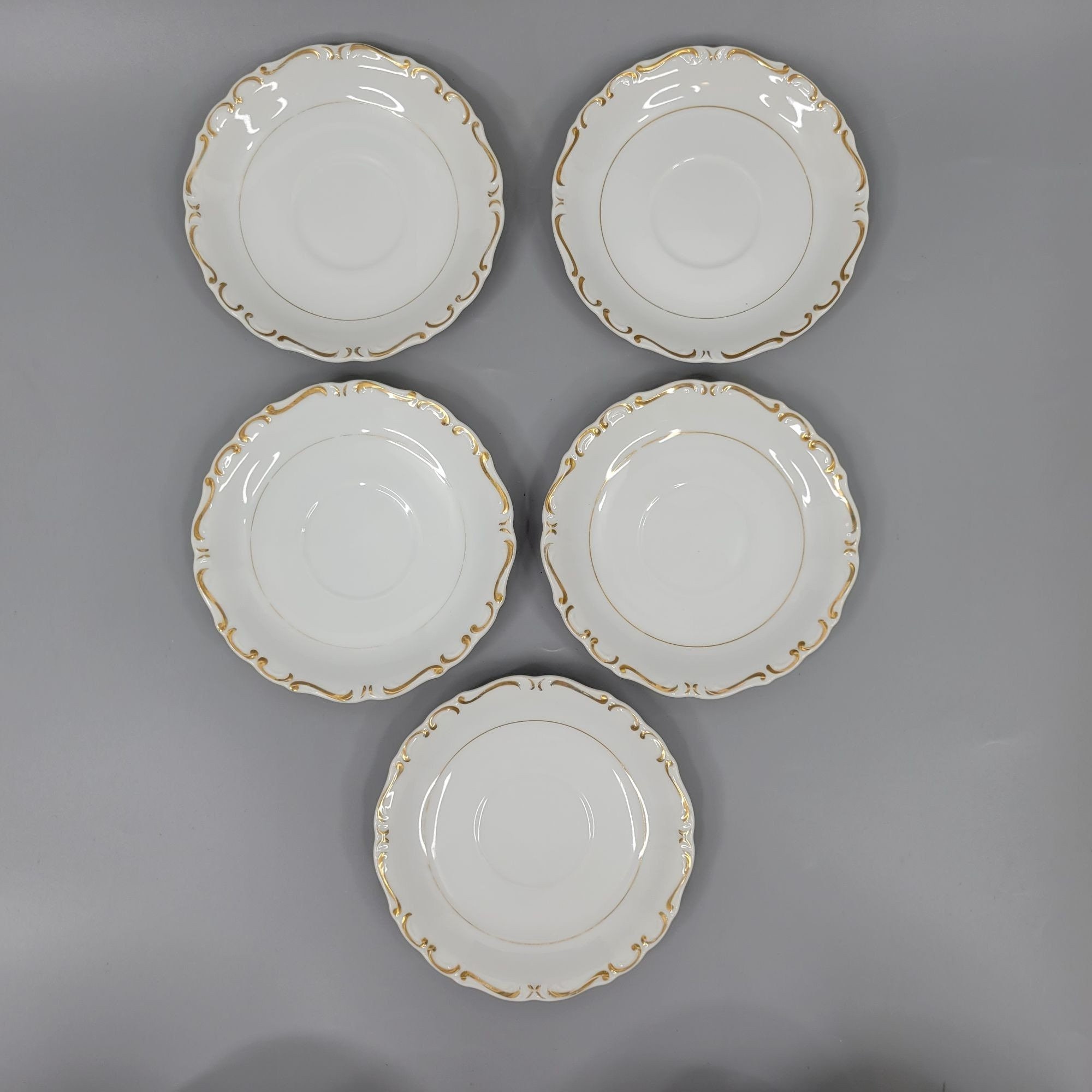 Vintage Ucagco Heirloom Tea Cup and Saucer 6 Cups 5 Saucer Made Japan