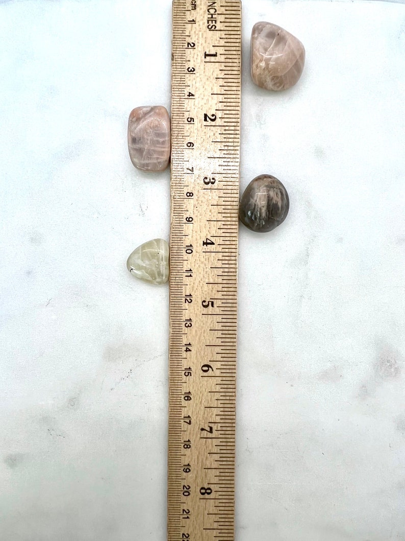 Stone Nature Ruler Indian Moonstone Tumbled Stone - Etsy