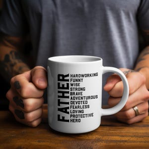 Gift for Dad | Fathers Day Mug | I Love You Dad Coffee Cup | Best Office Gift for Him | Thoughtful Fathers Day Present | Gift for Stepdad