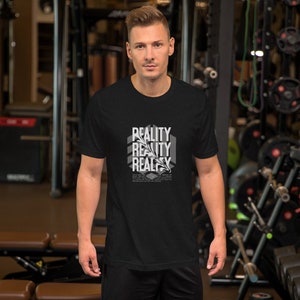 REALITY Classic Men Tee, Funny Unisex Regular Fit 100% Cotton Tee, super eco friendly packaging, Perfect Gift for Him or Her