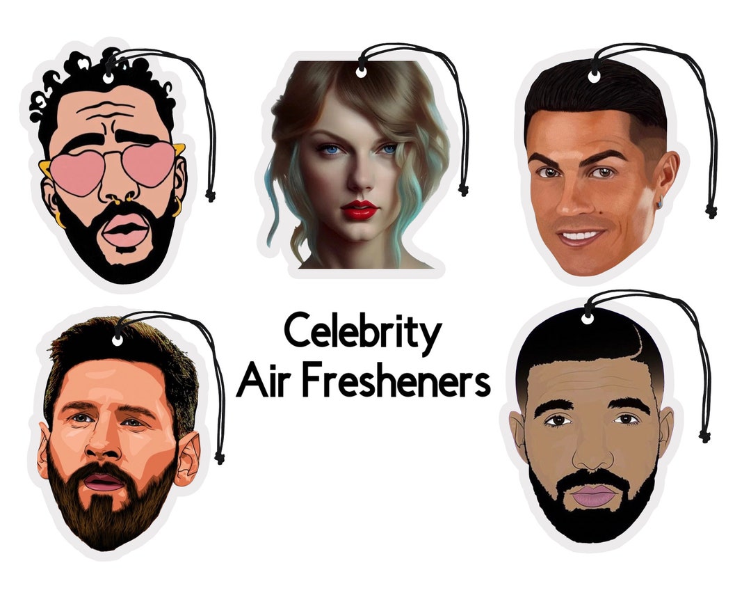 Custom Celebrity Air Freshener Personalized Photo Face Funny Scented