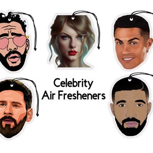 Custom Celebrity Air Freshener Personalized Photo Face Funny Scented Car Hanging Ornament Gifts Aromatherapy Portrait Gift Party Favor