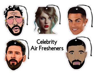 Custom Celebrity Air Freshener Personalized Photo Face Funny Scented Car Hanging Ornament Gifts Aromatherapy Portrait Gift Party Favor