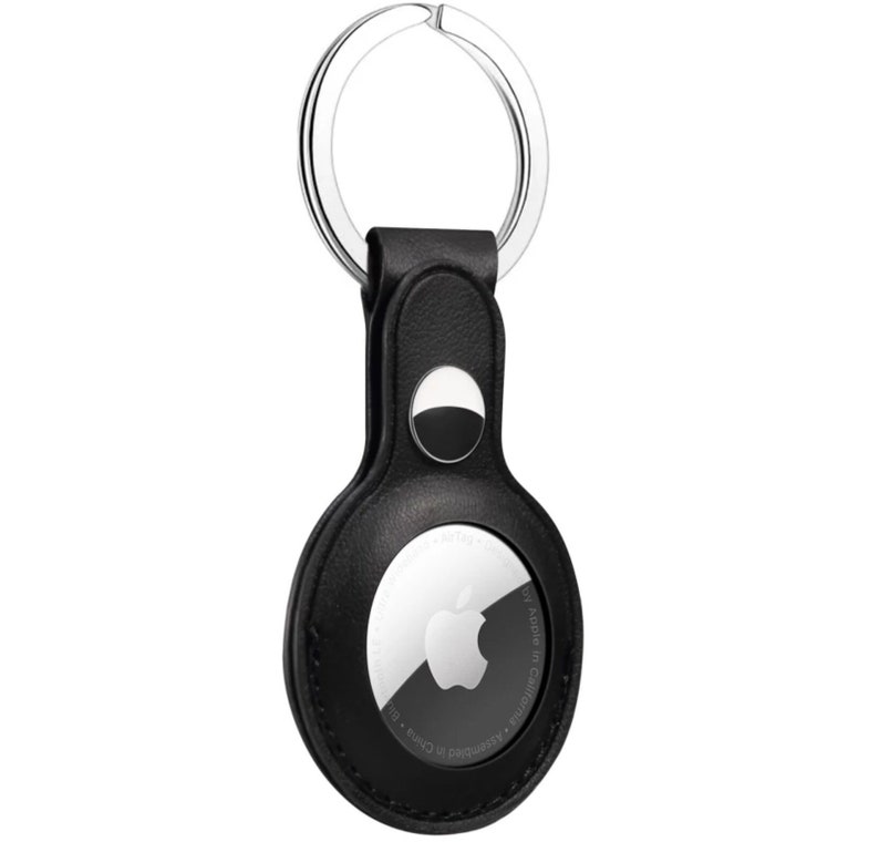 Premium Vegan Leather Airtag Keychain Case for Apple Airtag Etsy