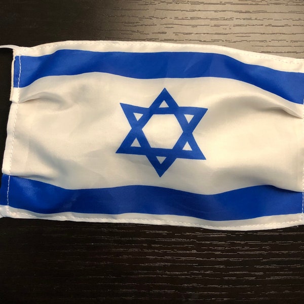 2 Pack Israel Flag Face Mask Star Of David Passover Pesach Israeli Gift Adjustable Elastic Straps Buy One Get One Free