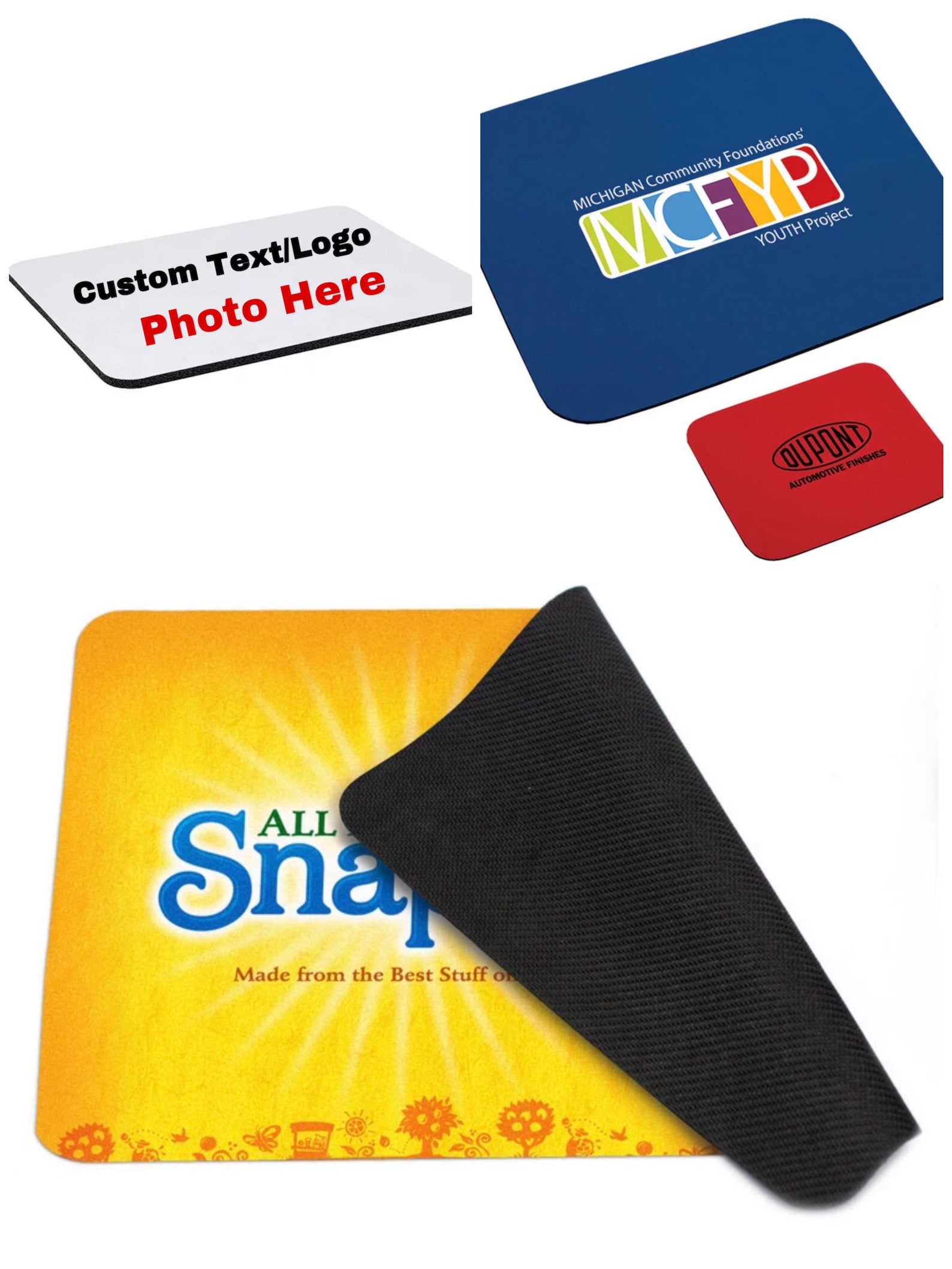 Custom Mouse Pad Company Logo Mousepad Personalized Photo Gift Etsy