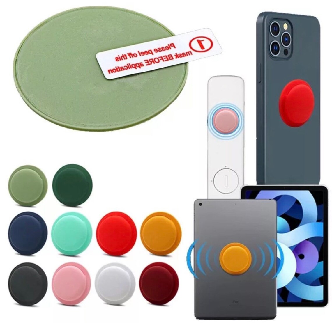 Apple AirTag Holder Case Sticky Adhesive For Device Tracking Etsy