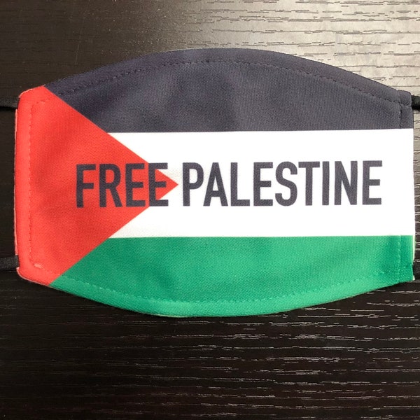 Free Palestine Flag Face Mask Washable Adjustable Palestinian Flags Gift