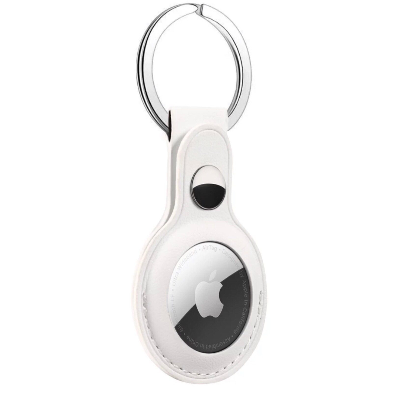 Premium Vegan Leather AirTag Keychain Case For Apple AirTag | Etsy