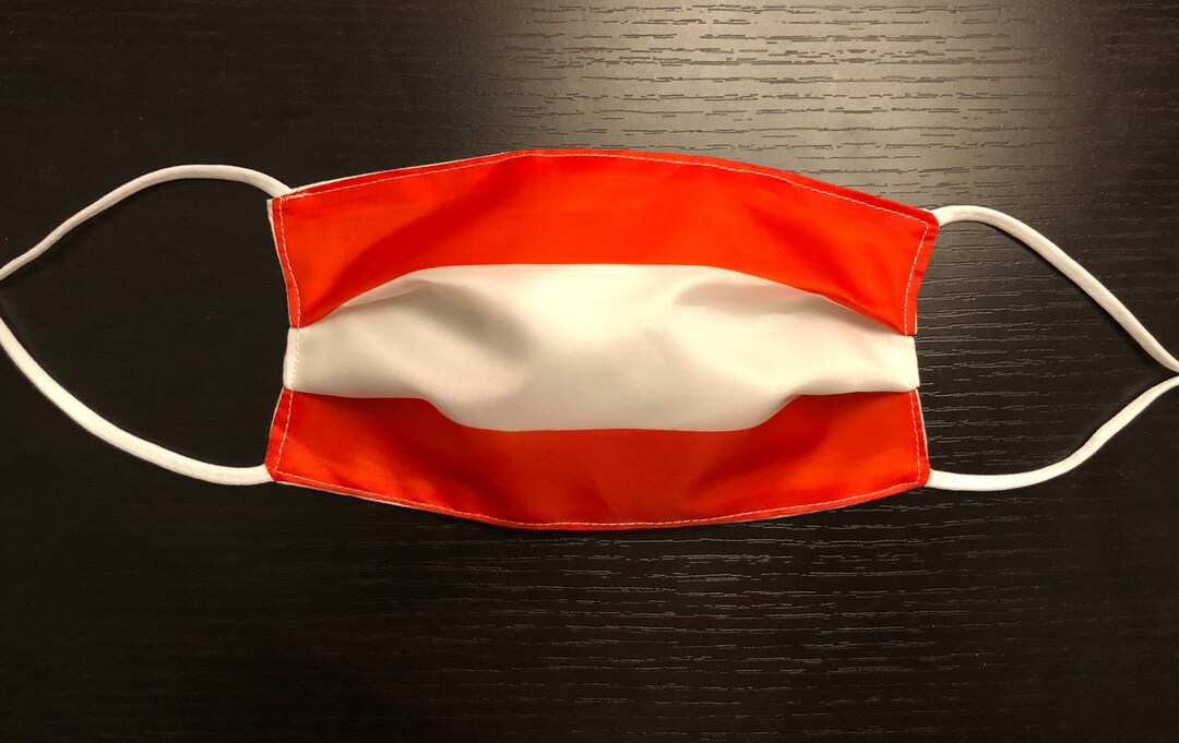 2 Pack Austria Flag Face Mask Austrian Washable Cotton Reusable