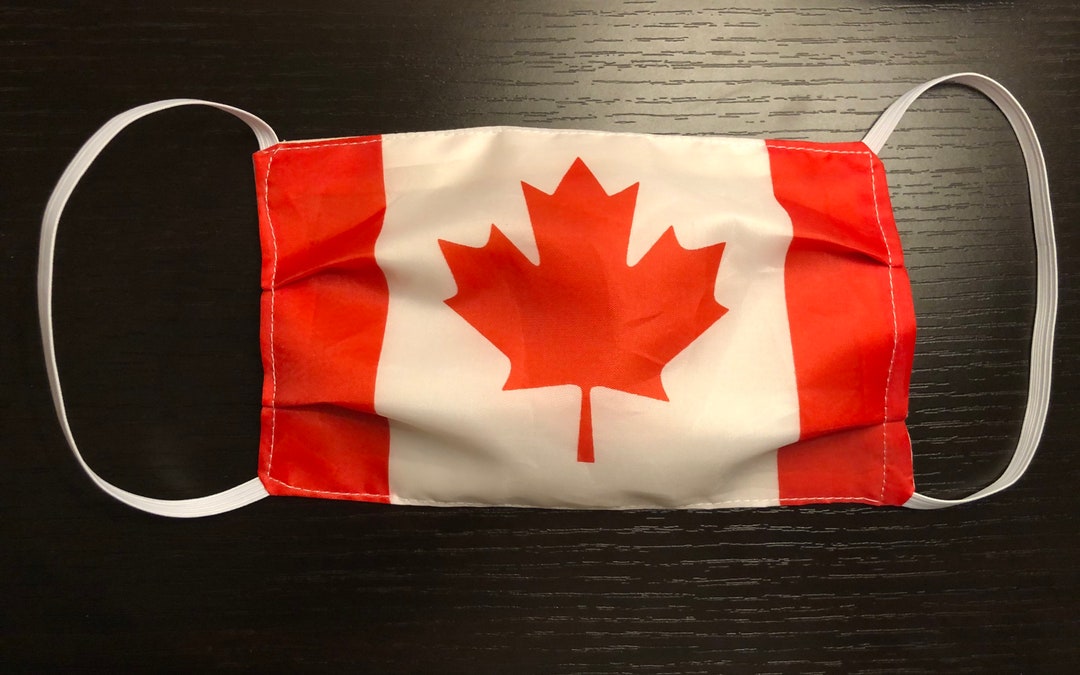 2 Pack Canada Face Mask Washable Canadian Flag Cotton Cloth Etsy