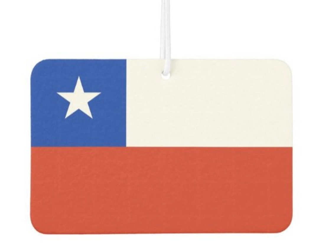 2 Pack Chile Flag Car Air Freshener Flags Freshie Aromatherapy Etsy
