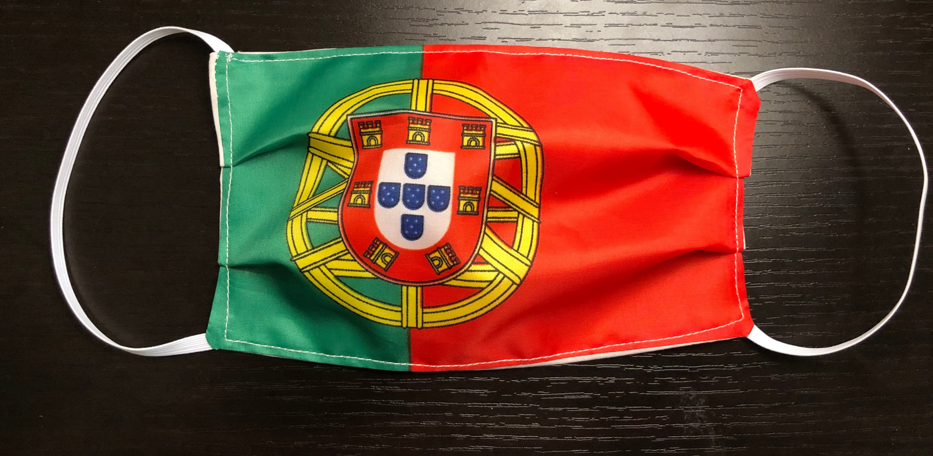 2 Pack Portugal Face Mask Washable Cotton Cloth Portugese Flag Etsy