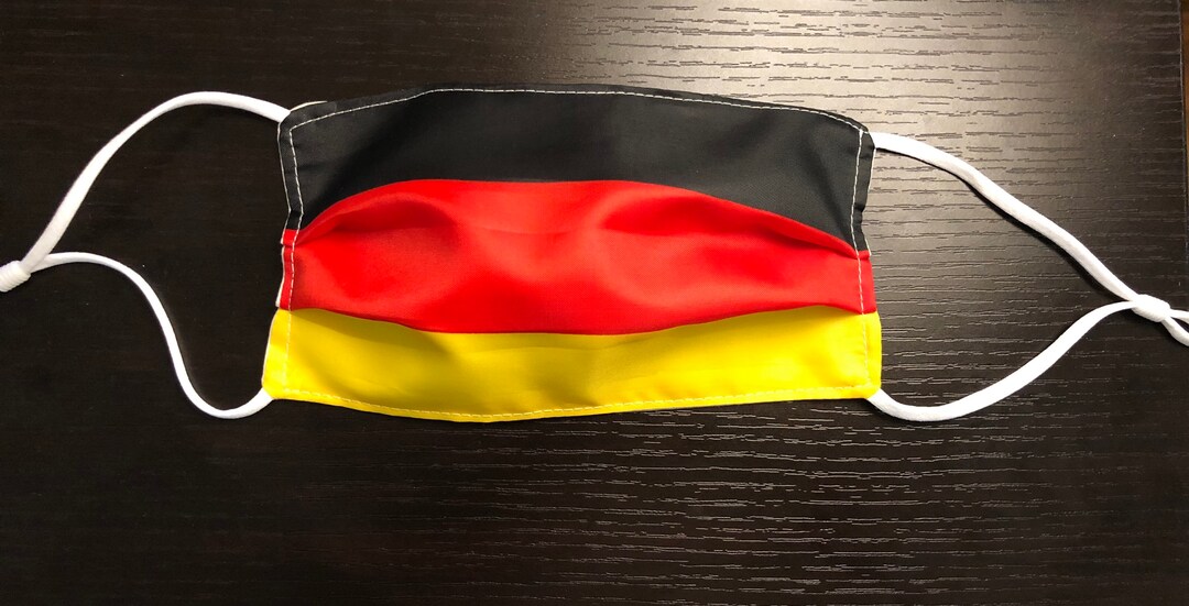 2 Pack German Face Mask Germany Flag Washable Cotton Cloth Adjustable Buy One Get One Free Etsy