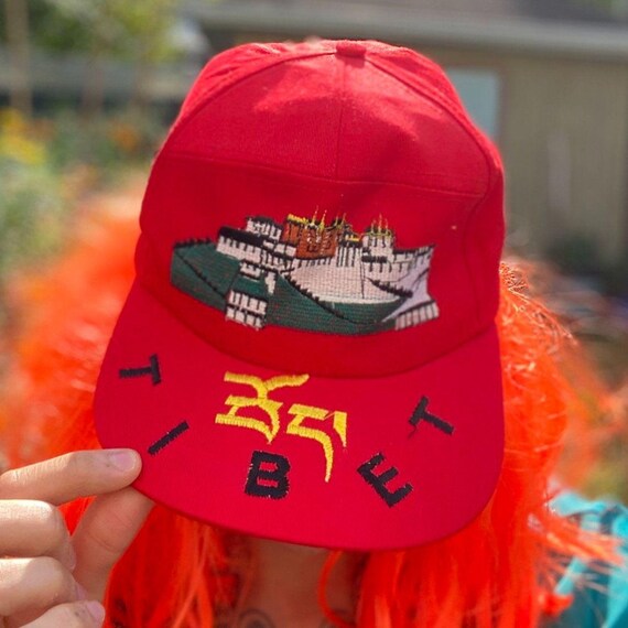 red Tibet trucker hat One size