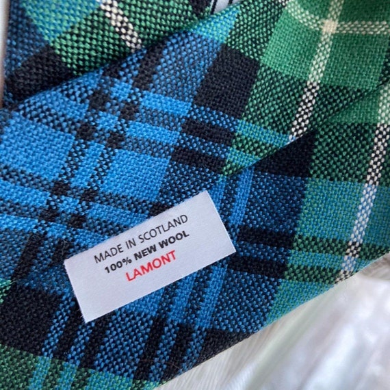 Vintage tartan Scotland neck tie