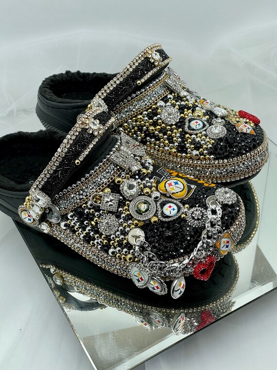 Louis Vuitton theme crocs  Custom shoes diy, Crocs fashion, Bling ideas