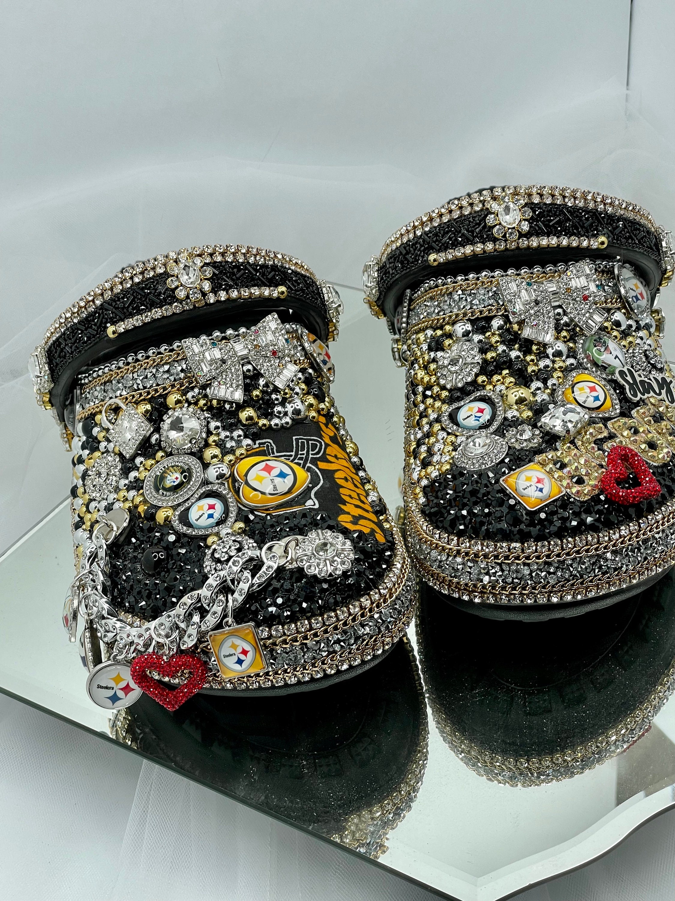 Louis Vuitton theme crocs  Custom shoes diy, Crocs fashion, Bling ideas