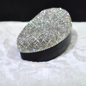 Extra Large Hard Clamshell Bling Crystal Rhinestones Sunglass Case
