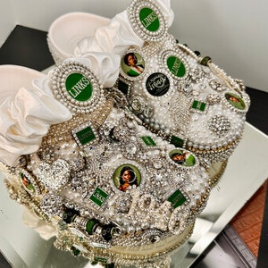 Custom Sorority Bedazzled Blinged Crocs
