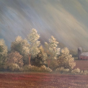 Original 20x16 acrylic Impasto impressionism landscape painting