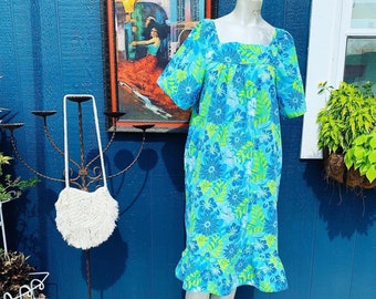Moo Moo Dress Vintage 1960s Hawaiian - Etsy