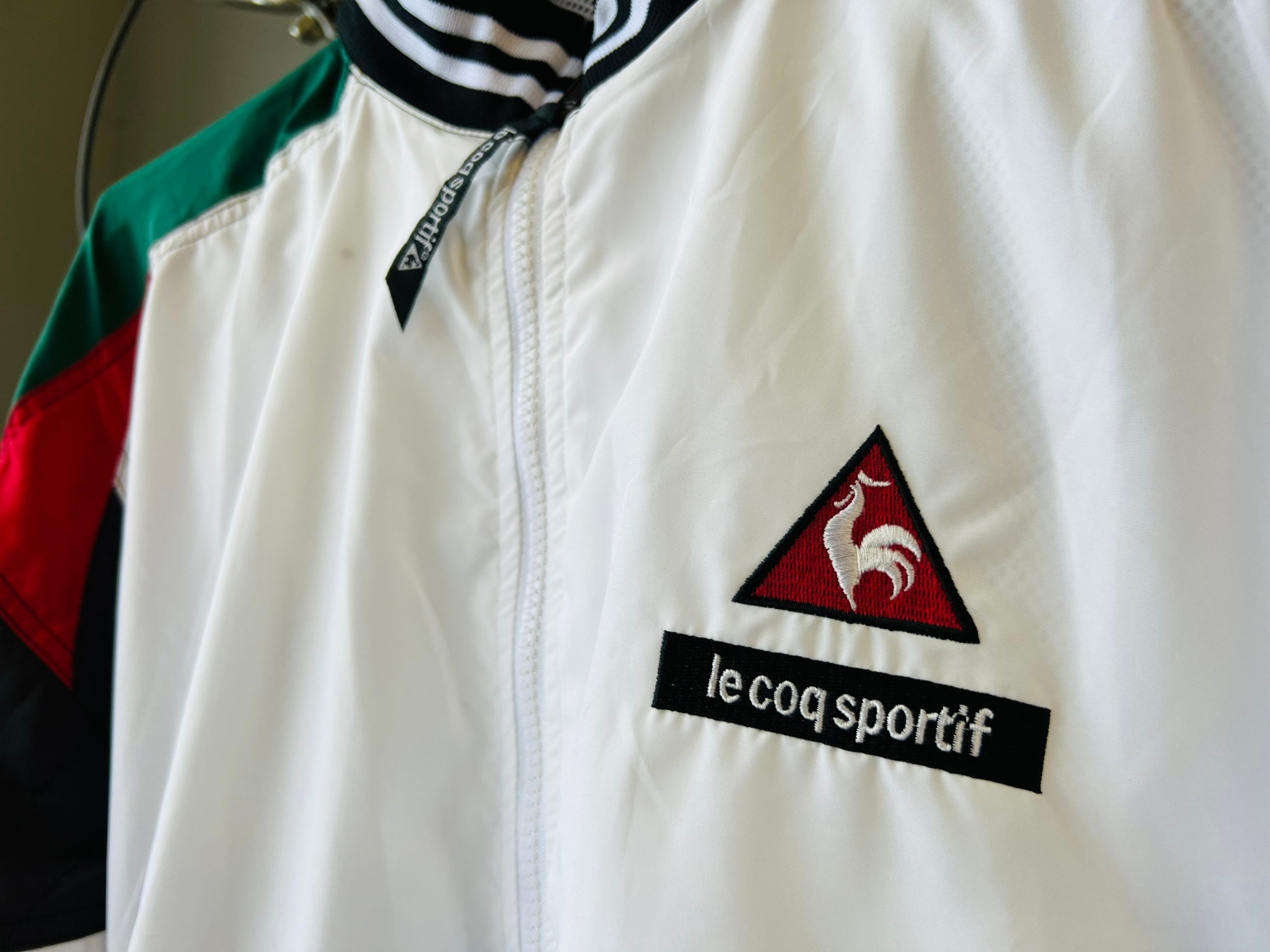 mode omverwerping Premier Vintage 1990s Le Coq Sportif Brand White Zip-up Athletic - Etsy Norway