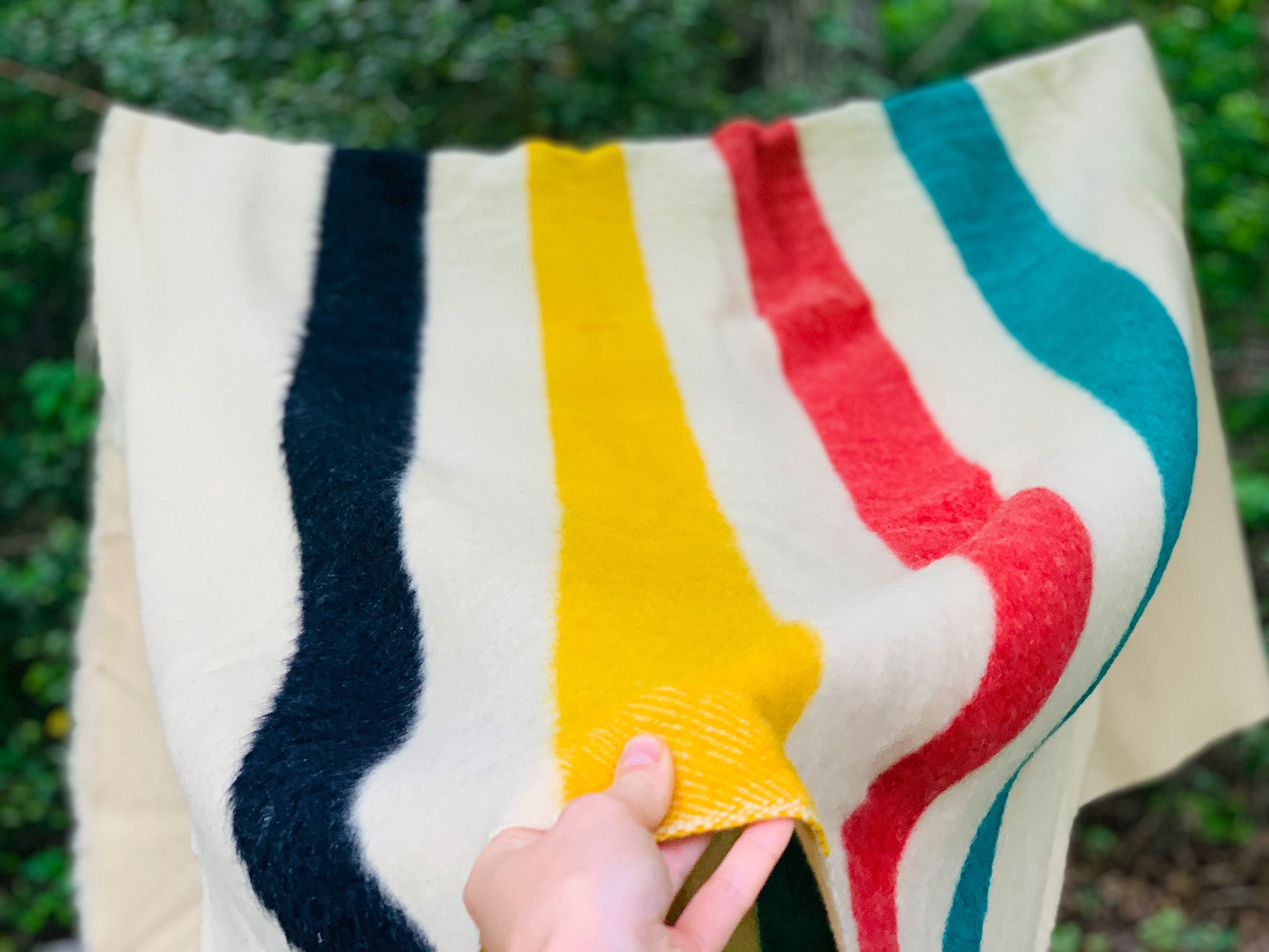 Vintage 1940s/50s Original 4 Point Wool Hudson Bay Blanket. Etsy