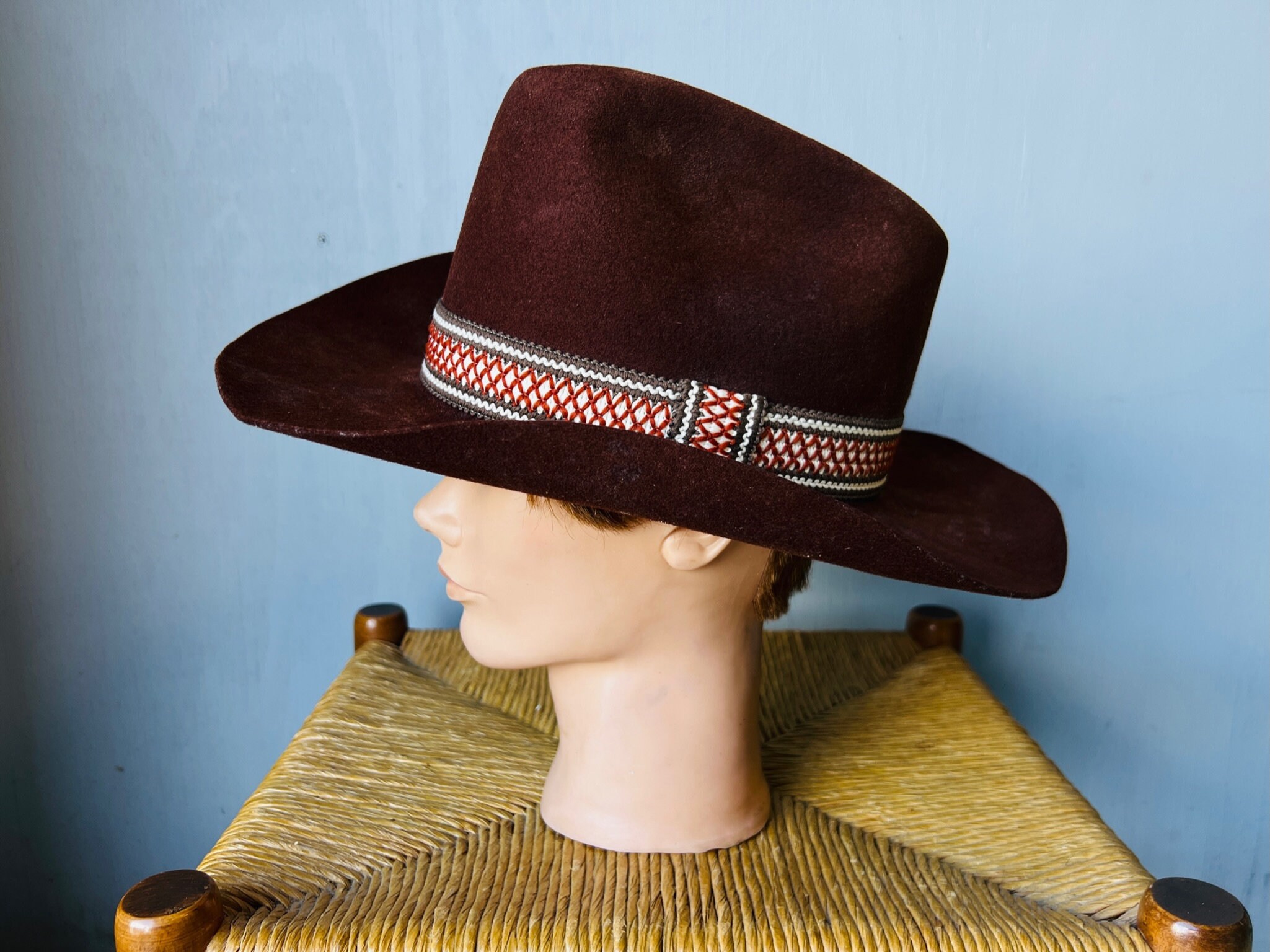Vintage 1960's/70's Rodeo Special Brown Beaver Felt Cowboy Hat