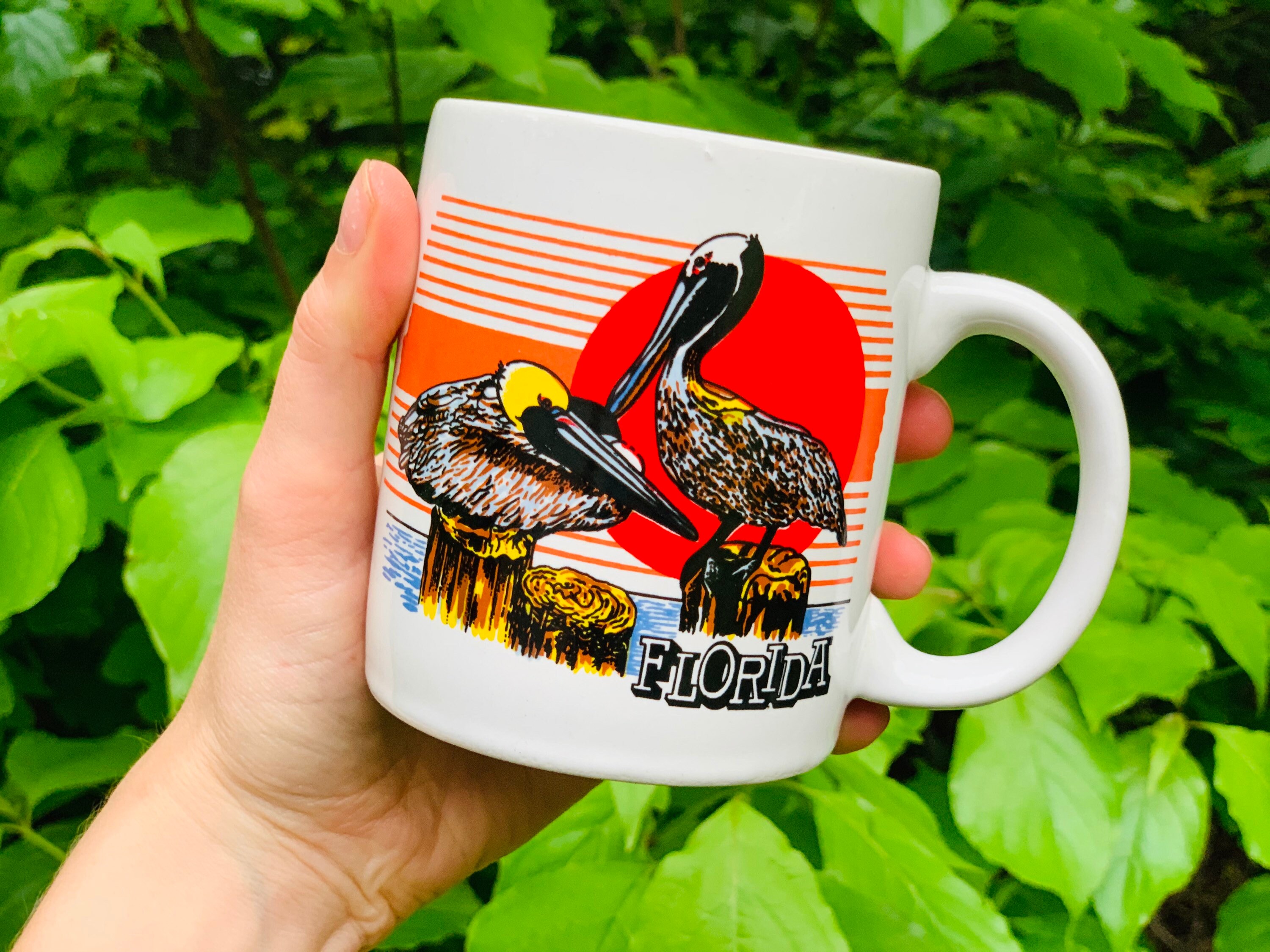 Vintage 1980s Florida Souvenir Coffee Mug. Coffee Mugs. Etsy