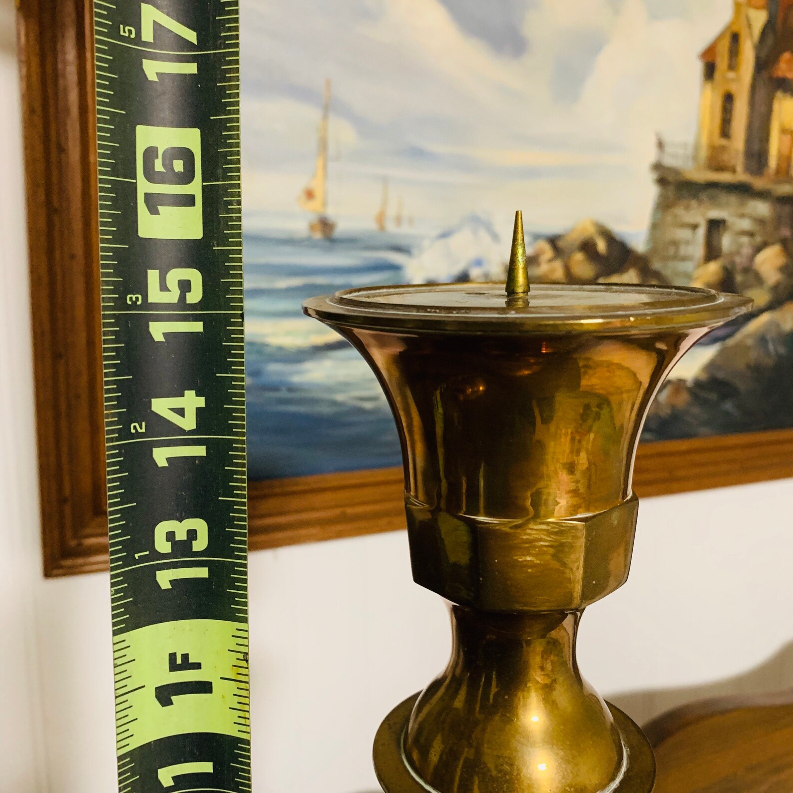 Vintage 1950s/60s Large Brass Roman Candle Holders. Etsy