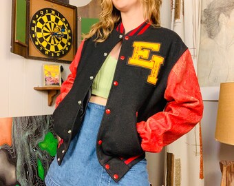 Letterman Jacket Vintage - Etsy Letterman Jacket Vintage - Etsy