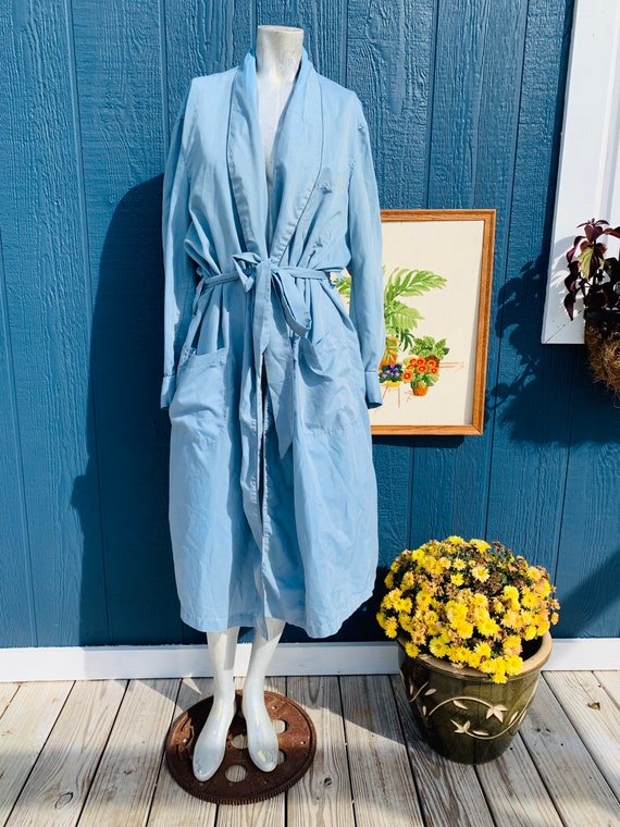 Vintage 1960s Blue Mens House Coat/robe. Vintage Robes. -  Israel