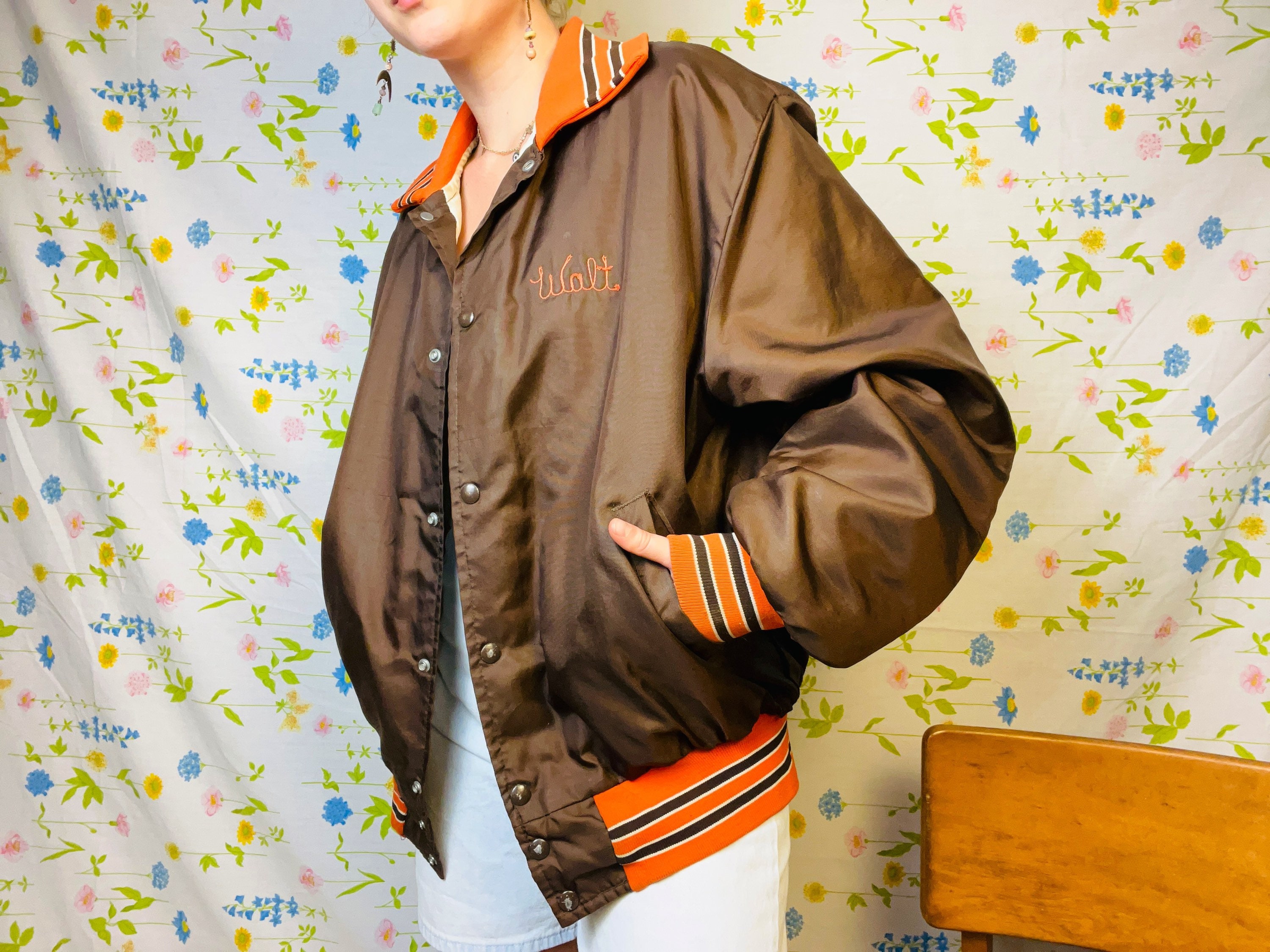 Vintage 1970s 80s Cleveland Browns Embroidered Insulated Jacket. Vintage Jacket. Sports Jacket. Football. Gifts. Cleveland Browns. Winter. Etsy Ireland