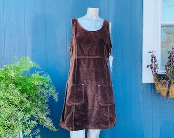 velvet overall dress