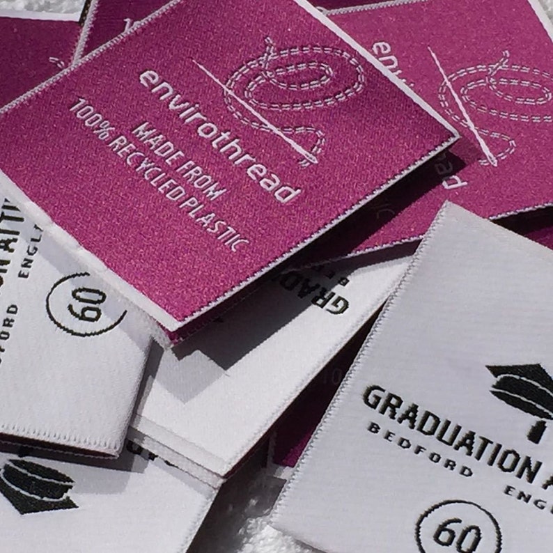 Custom Personalized Clothing Labels Self Adhesive - Machine Washable Heavy Duty PVC Customize Name Color /& Icon 90 Labels - Waterproof
