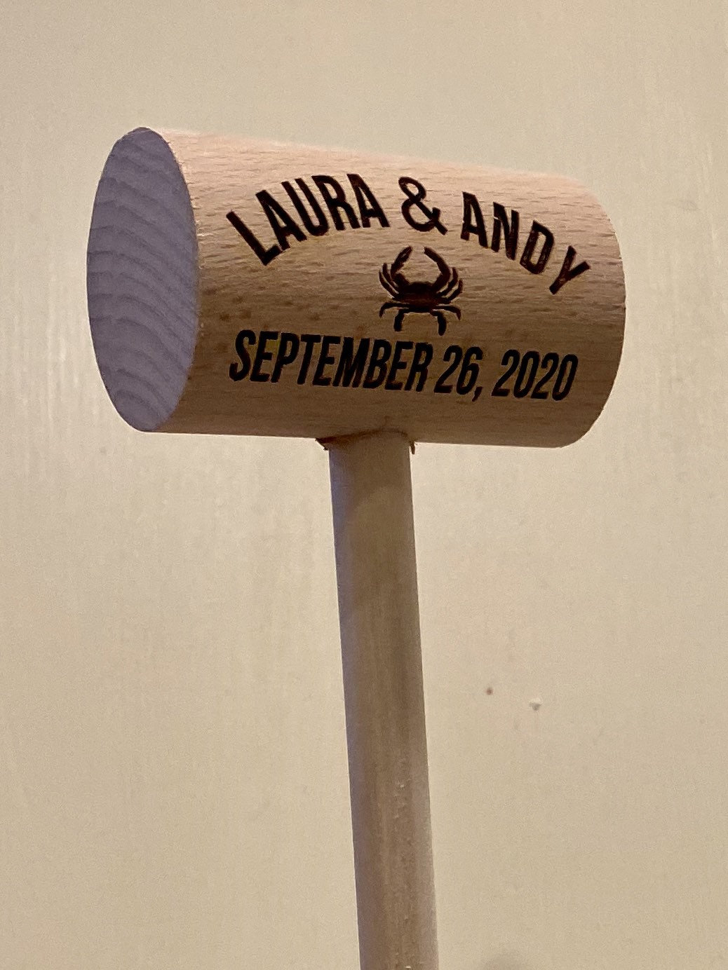 best sales online 75 Personalized Custom Wedding Crab Favors Mallets -  Custom Mallets Wood Wonderful Laser for Crab Weddings! Engraved Perfect for  Parties! 