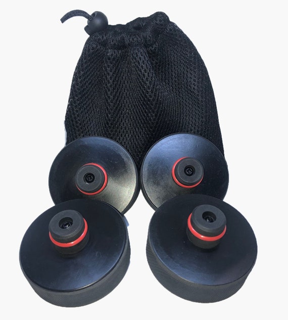 4 Pack Lifting Jack Pucks For Tesla Model 3 S X With Mesh Storage Bag