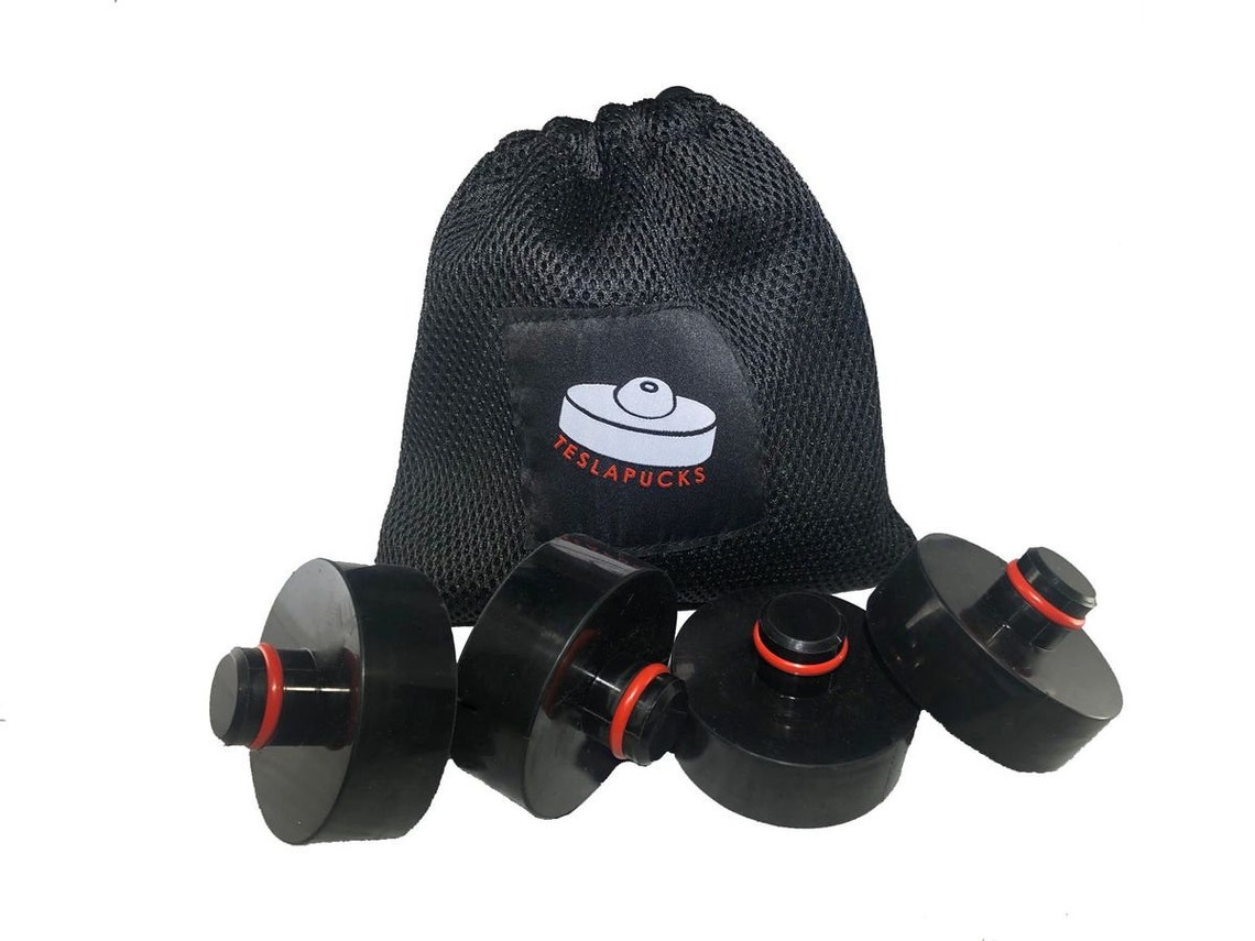 4pack of Lifting Pucks for Model 3 Y S X With Mesh Storage Etsy