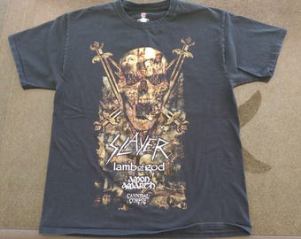 Slayer shirt large final world tour 2019 lamb of god amon amarth cannibal corpse NOT VINTAGE
