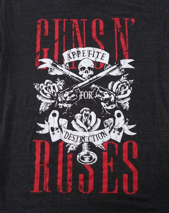 t-shirt metal uomo Guns N' Roses - Circle Logo Diamante - ROCK OFF