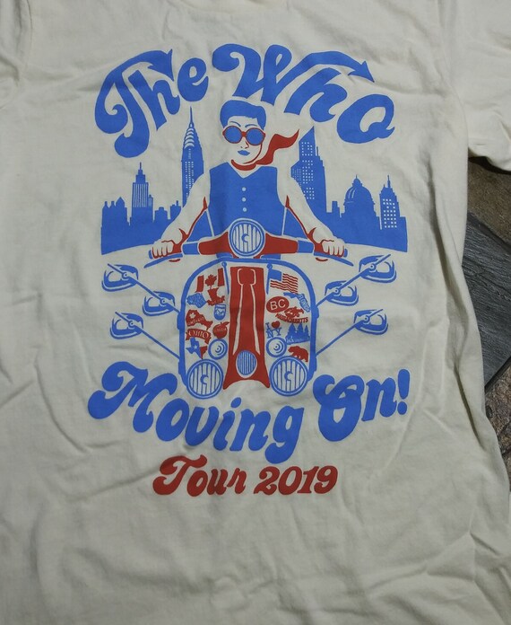 The Who moving on 2019 tour shirt womans small